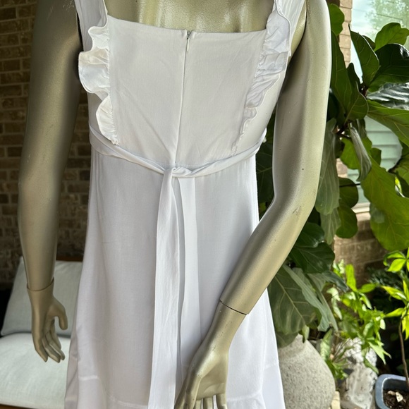 Kate and Kass white Ruffle Strap Dress- Medium - Picture 2 of 4